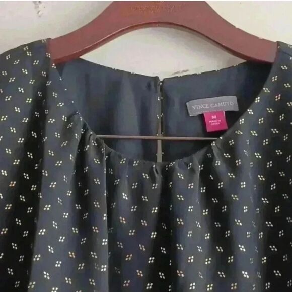 Vince Camuto Crew Neck Balloon Sleeve Blouse - Picture 7 of 16